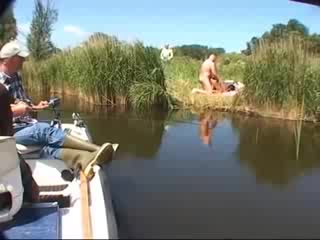 Fishing Handjob - When you go fishing and catch a couple fucking ...